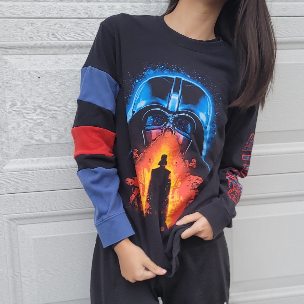 Reworked colorblock star wars shirt